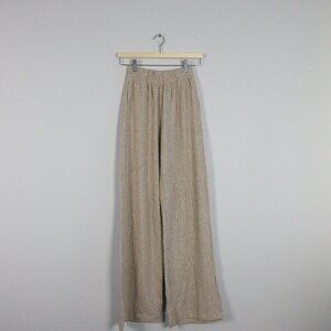 White Fox Women's Wide Leg Pull On Pants Elastic Waistband Boho Ivory XXS 596